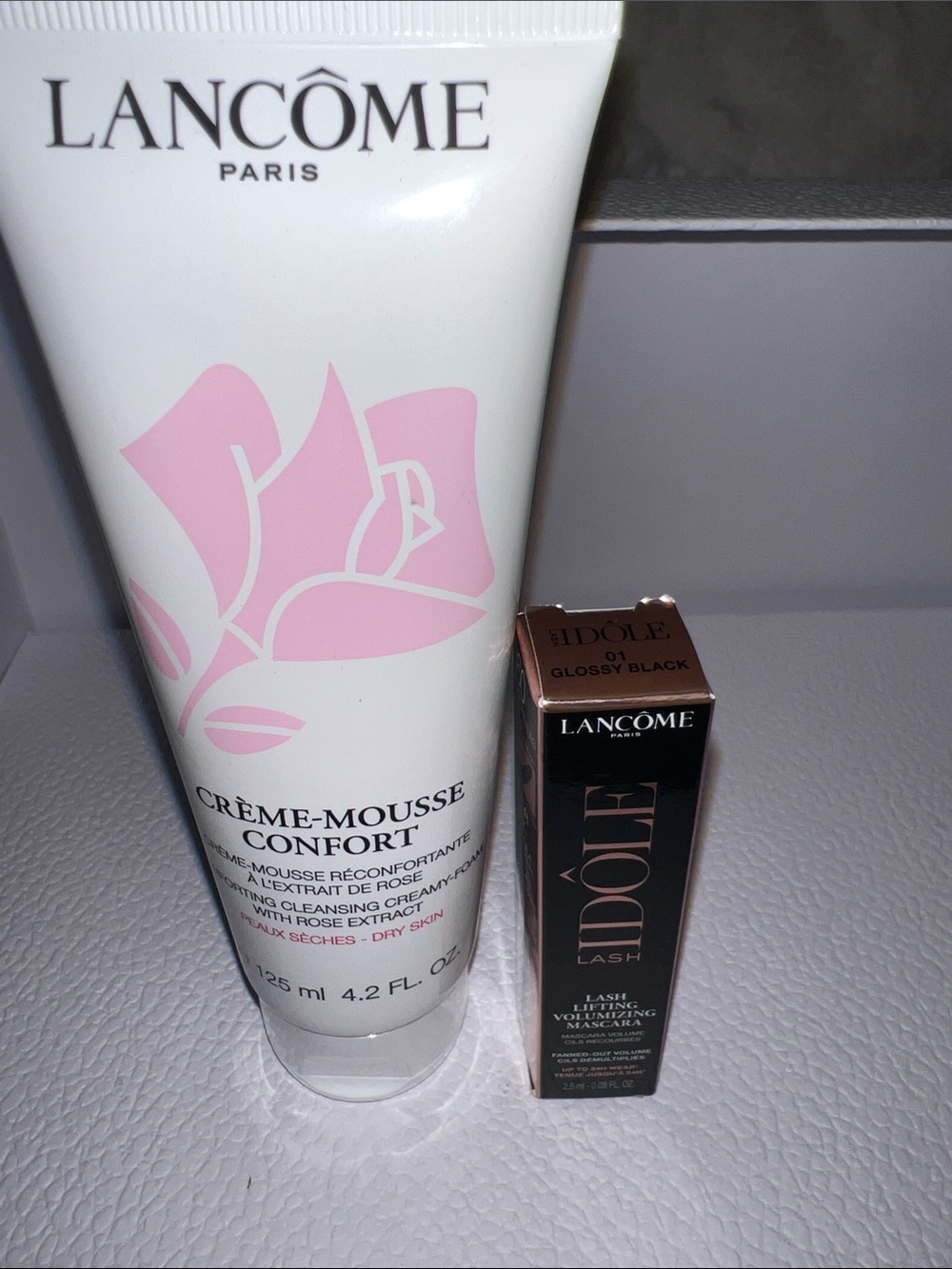 Lancome Crème-Mousse Confort Gentle Cleansing Creamy-Foam + travel size Mascara